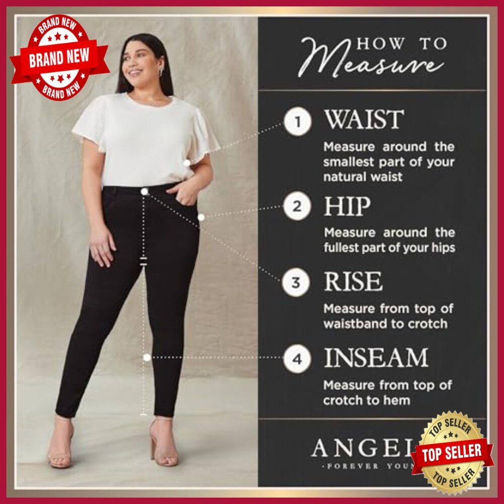 Straight Leg Crop Jeans, Mid Rise, 26" Inseam, Stretch Denim, 5 Pockets - Picture 4 of 7